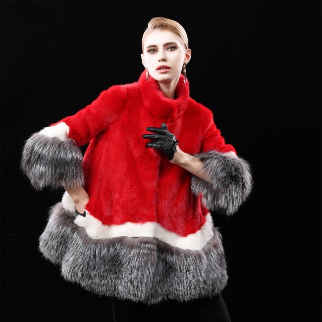 Whole Mink Fur Coat Fox Collar, What Colors Do Mink Coats Come In